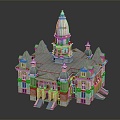 European-style Castle Palace Ancient Palace 3d model