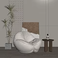 Modern Lazy Sofa 3d model