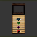 Jewelry Box With Open Wooden Case Holding Colorful Gemstone Rings Neatly Arranged