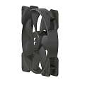 Black Computer Cooling Fan With Sleek Design Durable Blades And Square Frame 3d model