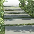 Plant Combination Archway Structure With Vines Shrubs And Lush Green Grass