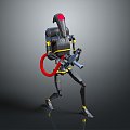 Mech Warrior Mech Soldier Machine Battlearm Mechanical Battlearm Machine Fighter Robot 3d model