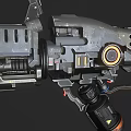 Tactical Machine Gun with Metal Barrel Tactical Grip and Mechanical Components