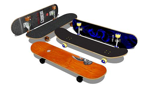 Modern Skateboard 3d model