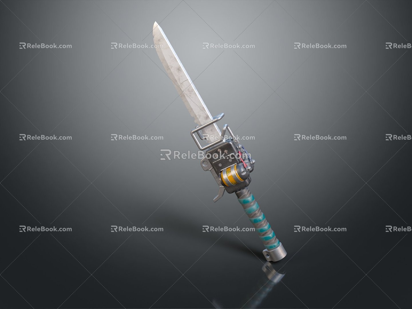 Modern Sword Engineering Sword Mechanical Sword Officer Sword 3d model