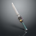 Modern Sword Engineering Sword Mechanical Sword Officer Sword 3d model