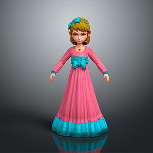 Princess CG Princess CG Little Princess Cartoon Princess Anime Princess Style Princess 3d model