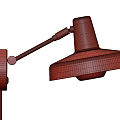 Green Adjustable Arm Wall Lamps With Modern Design And Illuminated Round Shade