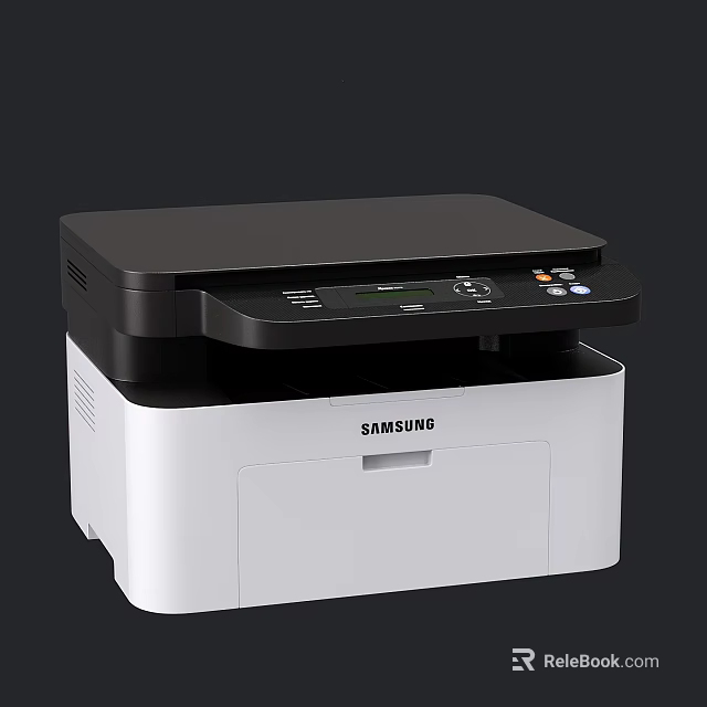 Samsung Multifunctional Office Printer With Black And White Design For Business Use 3d model 