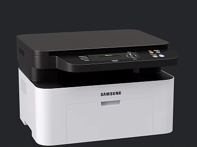 Samsung Multifunctional Office Printer With Black And White Design For Business Use 3d model