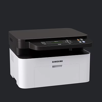 Samsung Multifunctional Office Printer With Black And White Design For Business Use 3d model