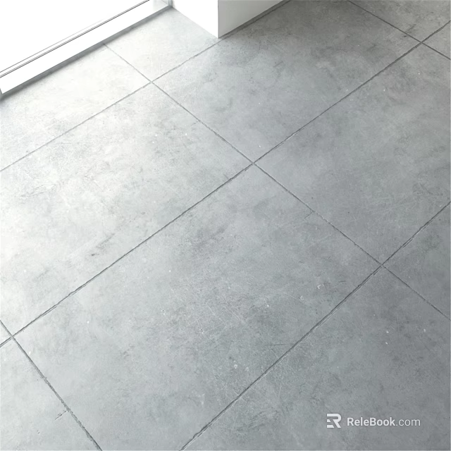Gray Floor Tiles With Textured Finish For Modern Interior Flooring Design 3d model 