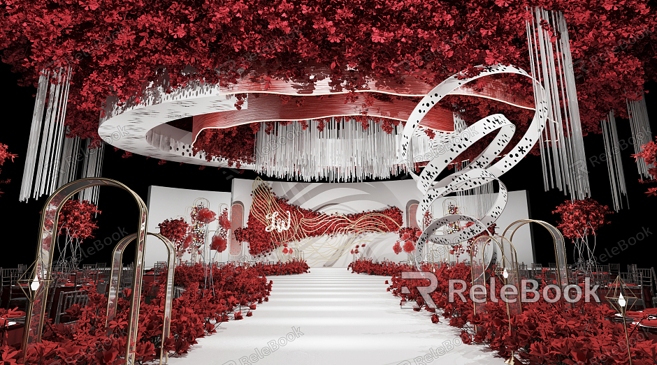 Modern Wedding Scene Wedding Arrangement model