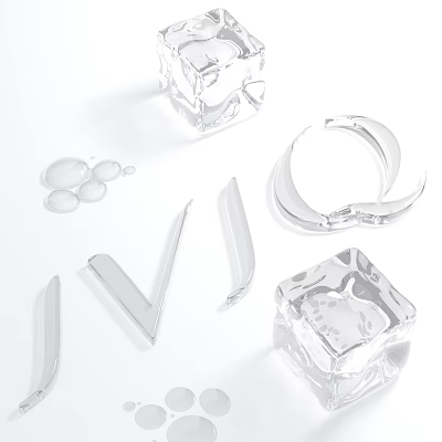 Ice Crystal Word 3d model Ice Crystal Word 3d model