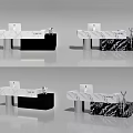 Company Simple Front Desk Beauty Salon Front Desk 3d model