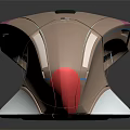 Futuristic Sleek Car Design With Metallic Rose Gold Finish And Aerodynamic Shape