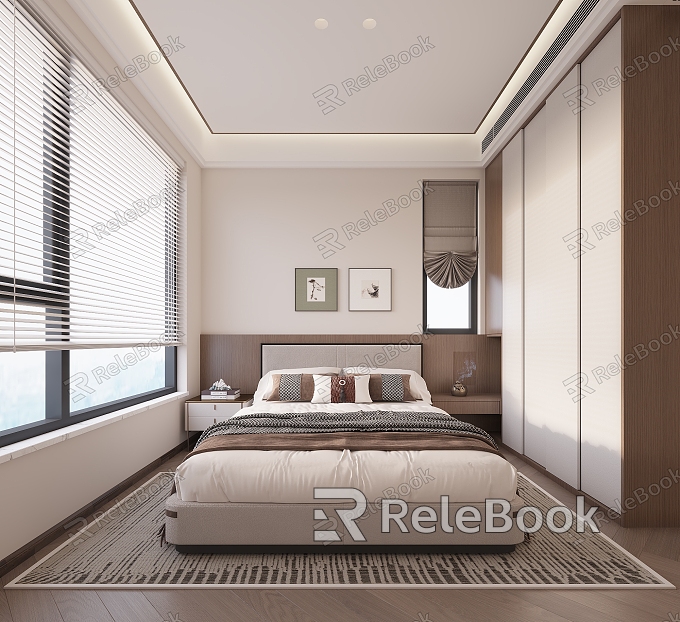 New Chinese bedroom model