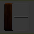 Modern Audio Speaker With Wooden Panel Gray Finish Sleek Design And Metal Accent