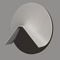Modern Wall Lamp with Sleek Curved Design and Warm Lighting Mounted on Wall