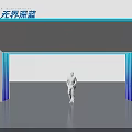 Modern Event Gateway Design With Ocean Theme Blue Accents And Human Silhouette