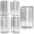 Modern Bathroom Shower Enclosure Combination With Clear Glass And Multiple Designs