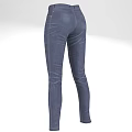High Waisted Dark Blue Slim Fit Jeans For Women With Comfortable Fabric