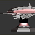 laser tower turret turntable sci-fi tower defense game tower defense sci-fi turret game turret game turret 3d model