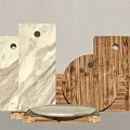 Wooden And Marble Cutting Boards With Holes Various Shapes Kitchen Tools