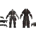 Game Movie Character Armored Figures With Weapon Accessories And Detailed Design