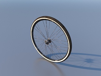 wheel hub wheel bicycle tire 3d model