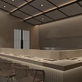 Traditional Modern Japanese Restaurant With Omakase Service Black Tiled Roof And Glass Windows