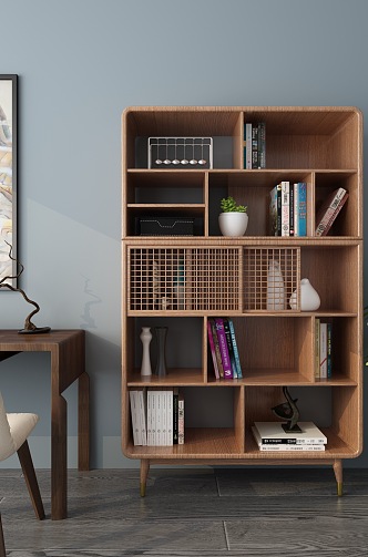 Modern Bookcase Gona Bookcase 3d model