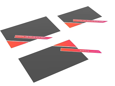 Modern Directional Wayfinding Signage Design With Gray Orange Panels And Direction Text 3d model