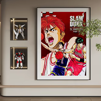 Cartoon Hanging Paintings Cartoon Hanging Paintings Children Hanging Paintings 3d model