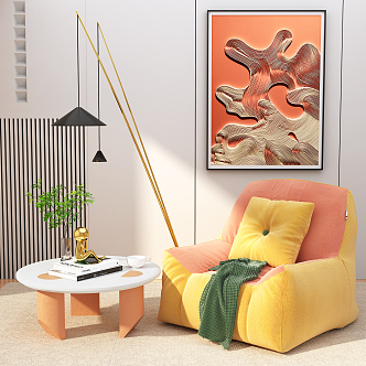 Modern Lazy Sofa 3d model