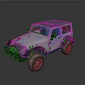 White Off Road Vehicle With Roof Rack And Large Tires For Adventure