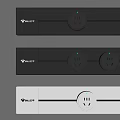 NULLLIFE Dark Gray And White Switch Panels With Dual Power Outlets For Modern Home