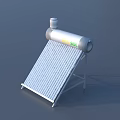 Solar Water Heater System With Collector Panels And Storage Tank
