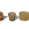 Rustic Ceramic Pots Set Featuring Traditional Handmade Design And Rural Charm Elements 3d model