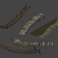 Rustic Wooden Bridges With Curved Straight And Railed Designs For Landscaping