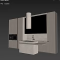 Modern Kitchen Sleek Light Wood Cabinets With Marble Countertop Central Island And Range Hood