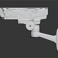 White Wall Mounted Surveillance Camera For Outdoor Security Monitoring Systems Design