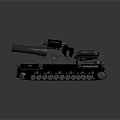 Gun Heavy Artillery Artillery Cannon 3d model