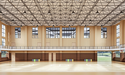 modern gymnasium 3d model