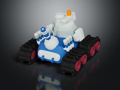 Modern toy cartoon tank sci-fi vehicle sci-fi chariot 3d model