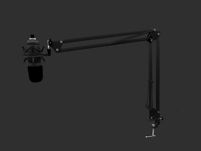 Professional Microphone Boom Arm For Music Instrument Studio Recording Setup 3d model