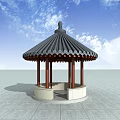 Chinese-style pavilion 3d model