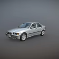 Silver Four Door Sedan Car With Classic Design And Sleek Body Lines