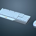 Modern Keyboard Wireless Mouse Keyboard Mouse suit 3d model