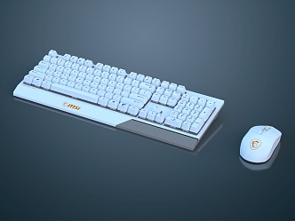 Modern Keyboard Wireless Mouse Keyboard Mouse suit 3d model